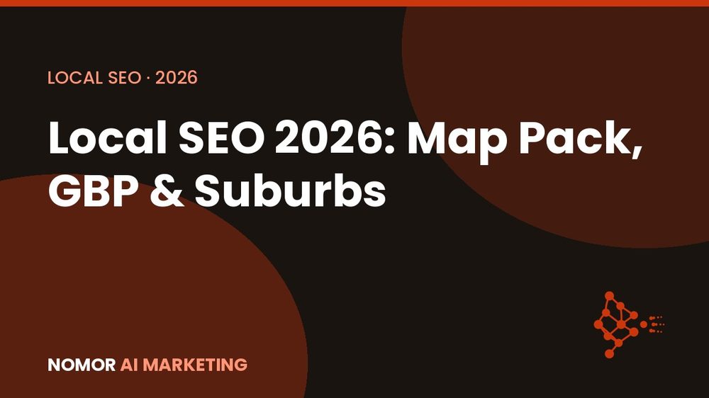 Local SEO in 2026 - how small businesses win the Google Map Pack